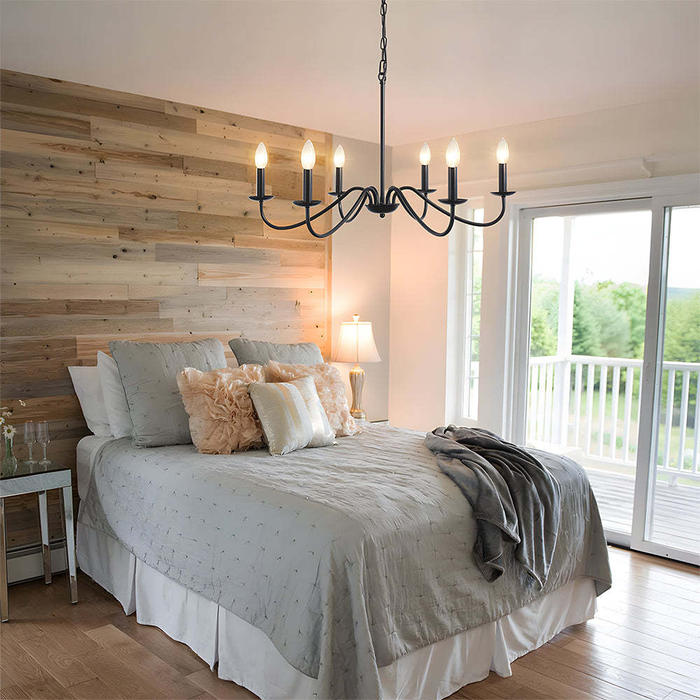 Simple Modern Iron Bedroom Pendant Lights