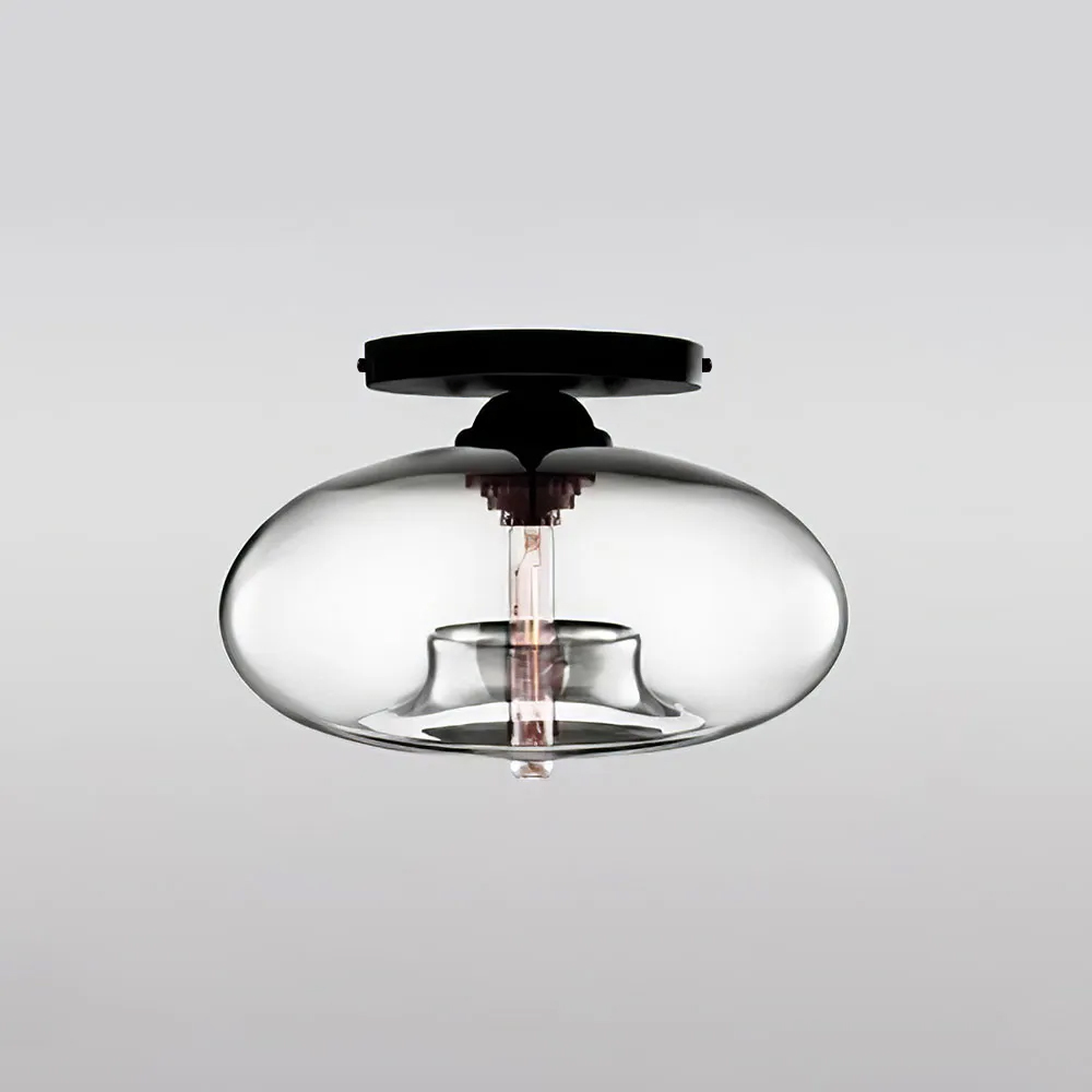 Industrial Globe Glass Hallway Ceiling Lights