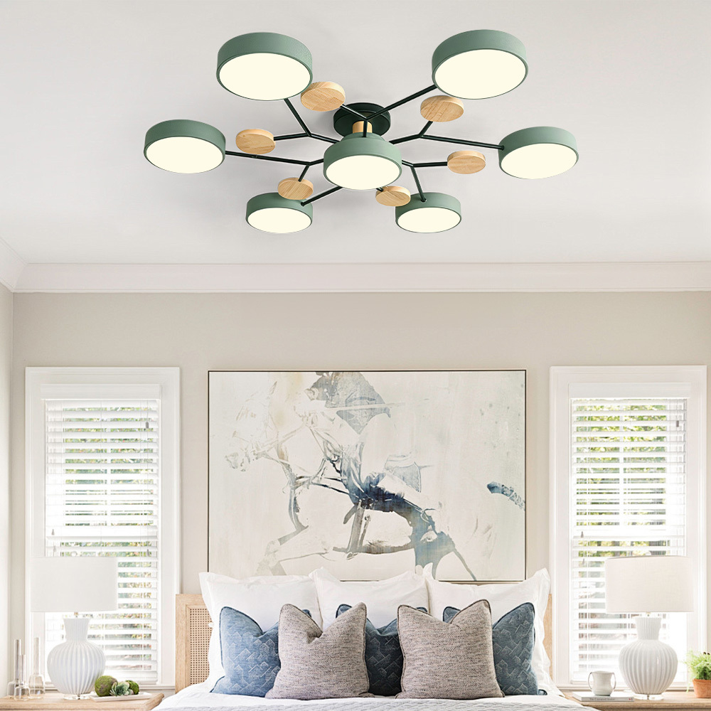 Branched Modern Iron LED Living Room Ceiling Light