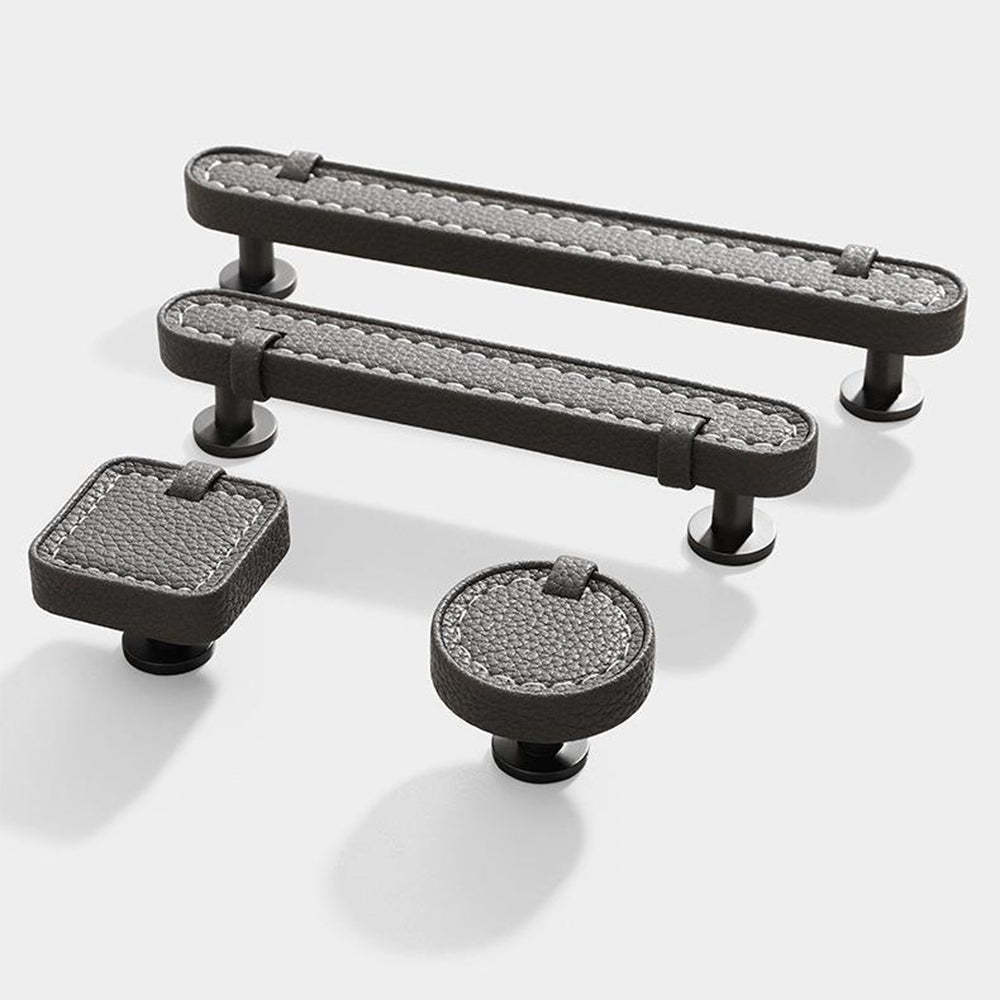 Modern Leather Kitchen Cabinet Handles -Homdiy