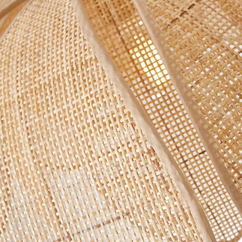 Wabi-sabi Petal Shape Rattan Pendant Light -Homdiy