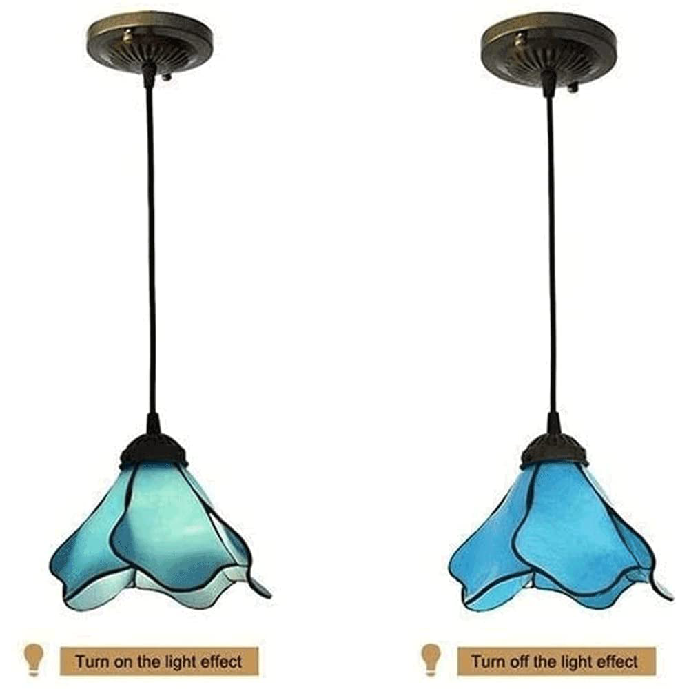 Creative Mediterranean Decor Stained Glass Tiffany Pendant Lights -Homdiy