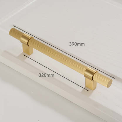Solid Brass Gold Knurled Hardware Kitchen Cabinet Pulls