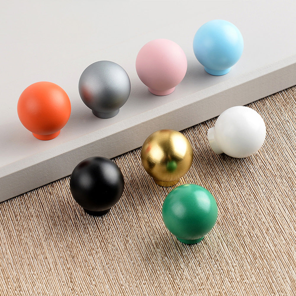 Colorful Modern Aluminum Alloy Wardrobe Handles for Kids Room