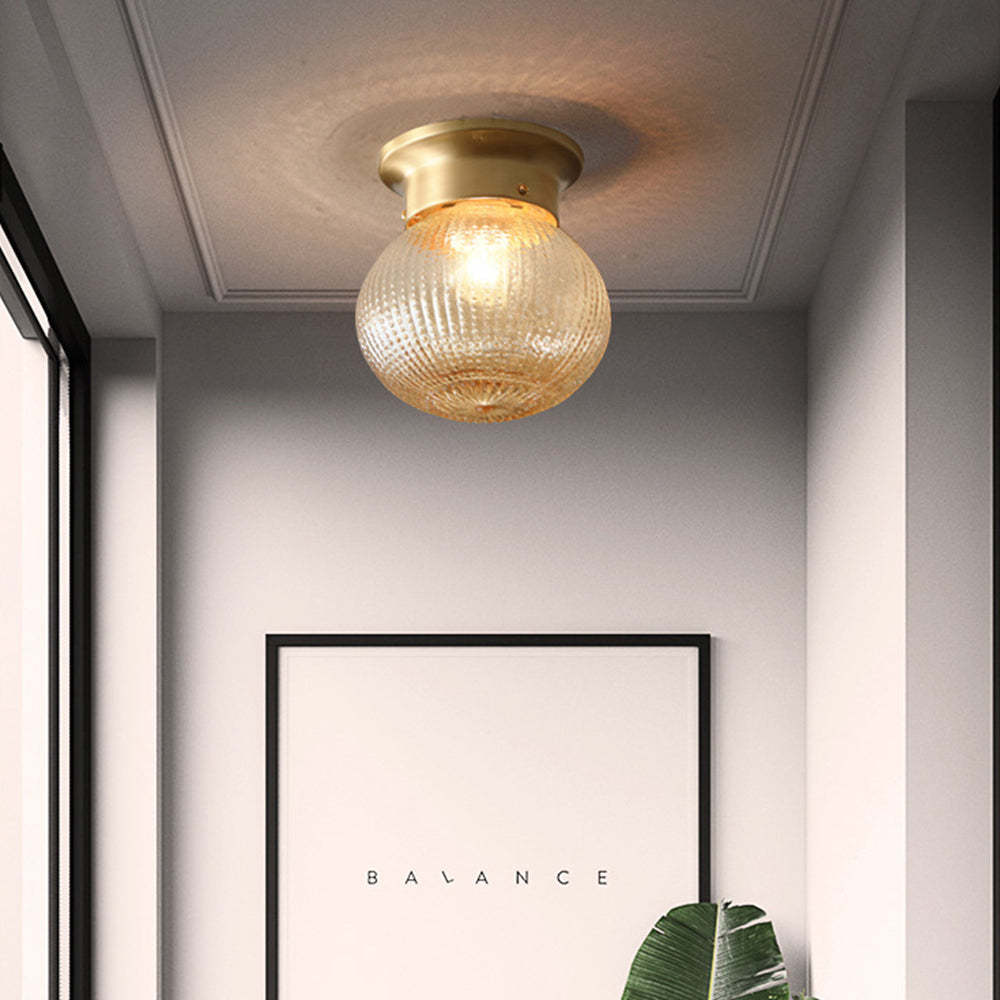 Small Glass Ceiling Light Fixture for Corridor -Homdiy