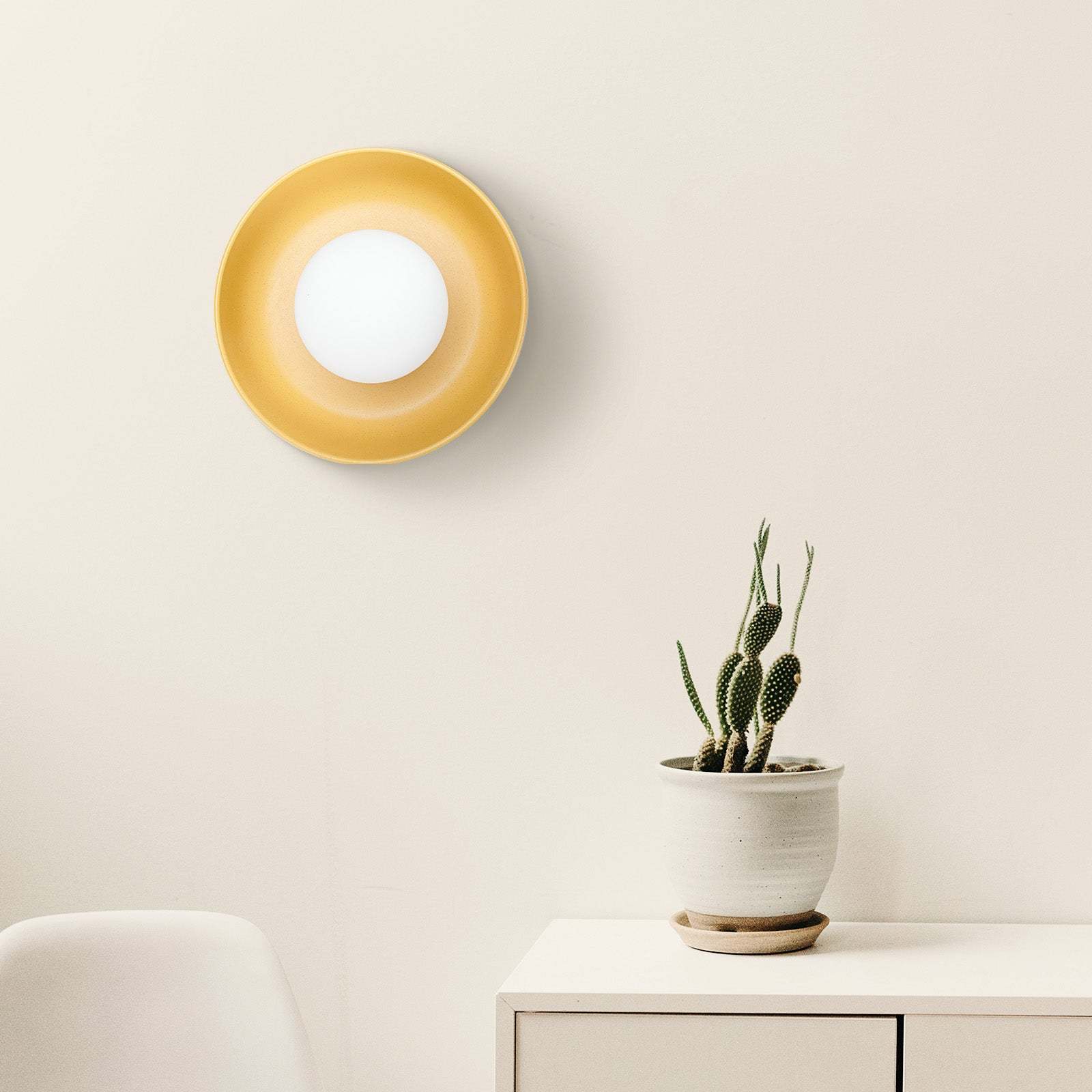Modern Ceramic Stained Round Wall Light -Homdiy