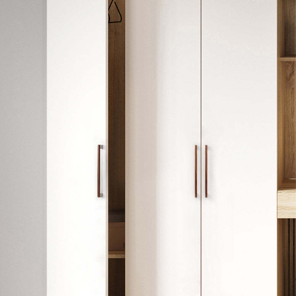 Wood Grain Black Drawer Pulls Kitchen Cabinet Handles -Homdiy