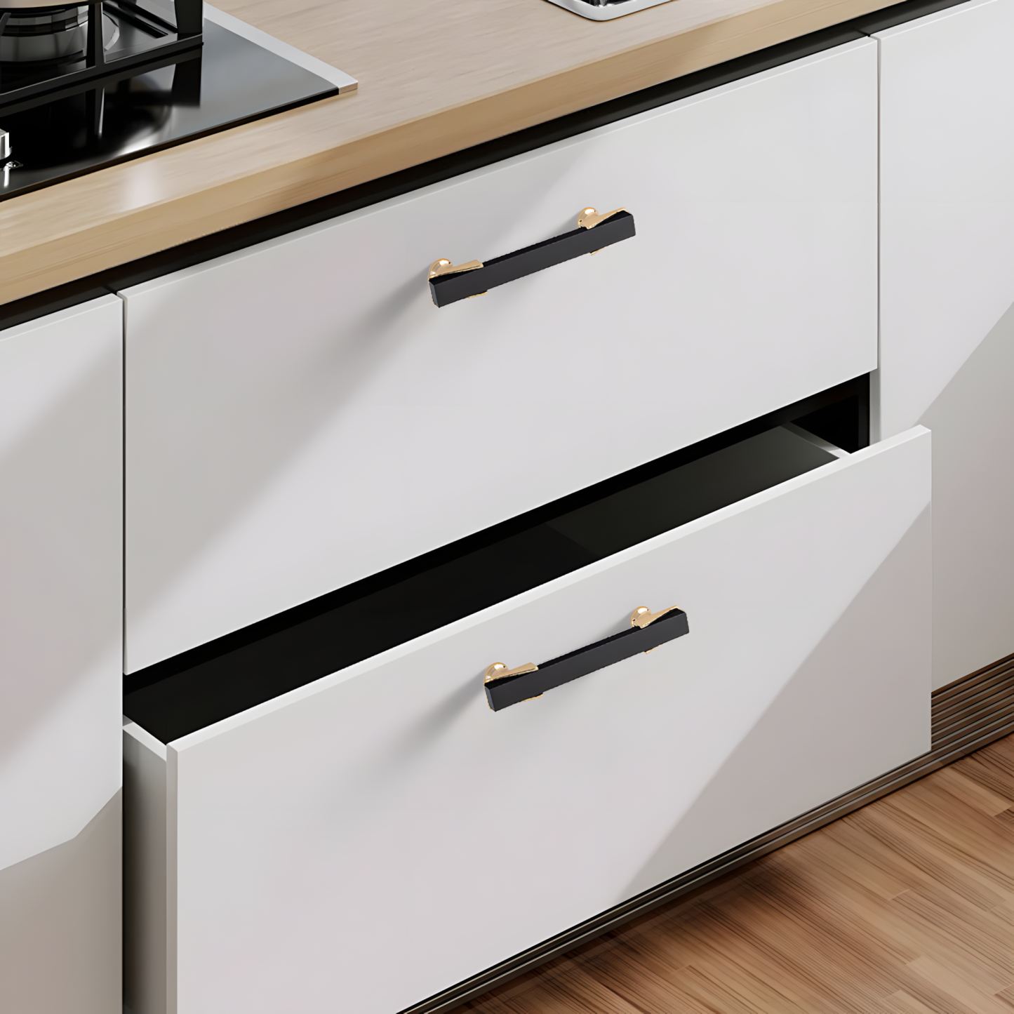 Zinc Alloy Modern Kitchen Cabinet Pulls