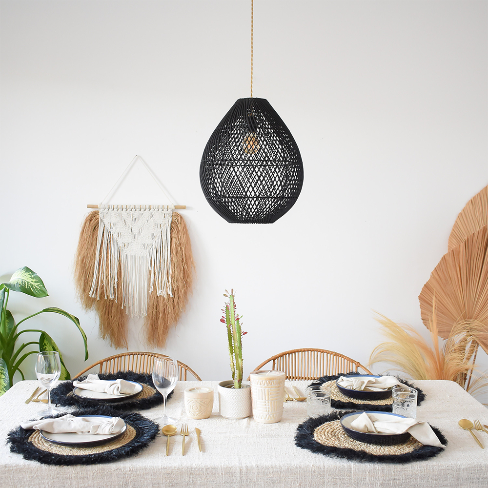 Handmade Rattan Pendant Light -Homdiy