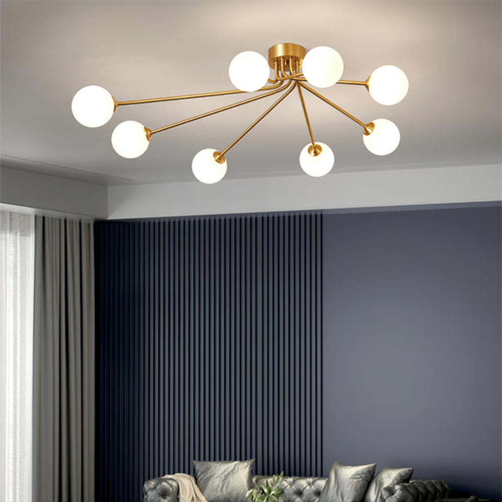 Luxury Personalized Creative Gold Metal Ceiling Lamp -Homdiy