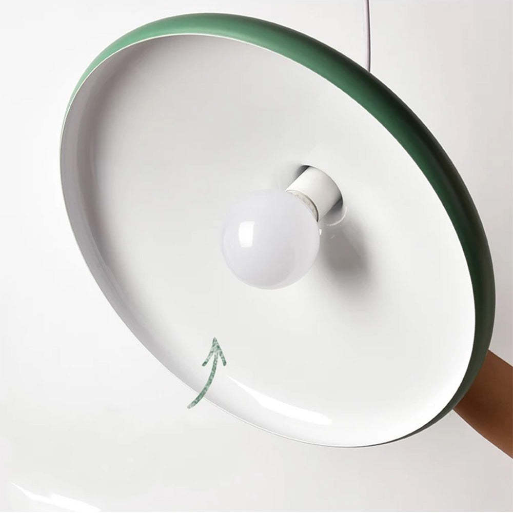 French Macaron Conical Metal Pendant Lamp -Homdiy