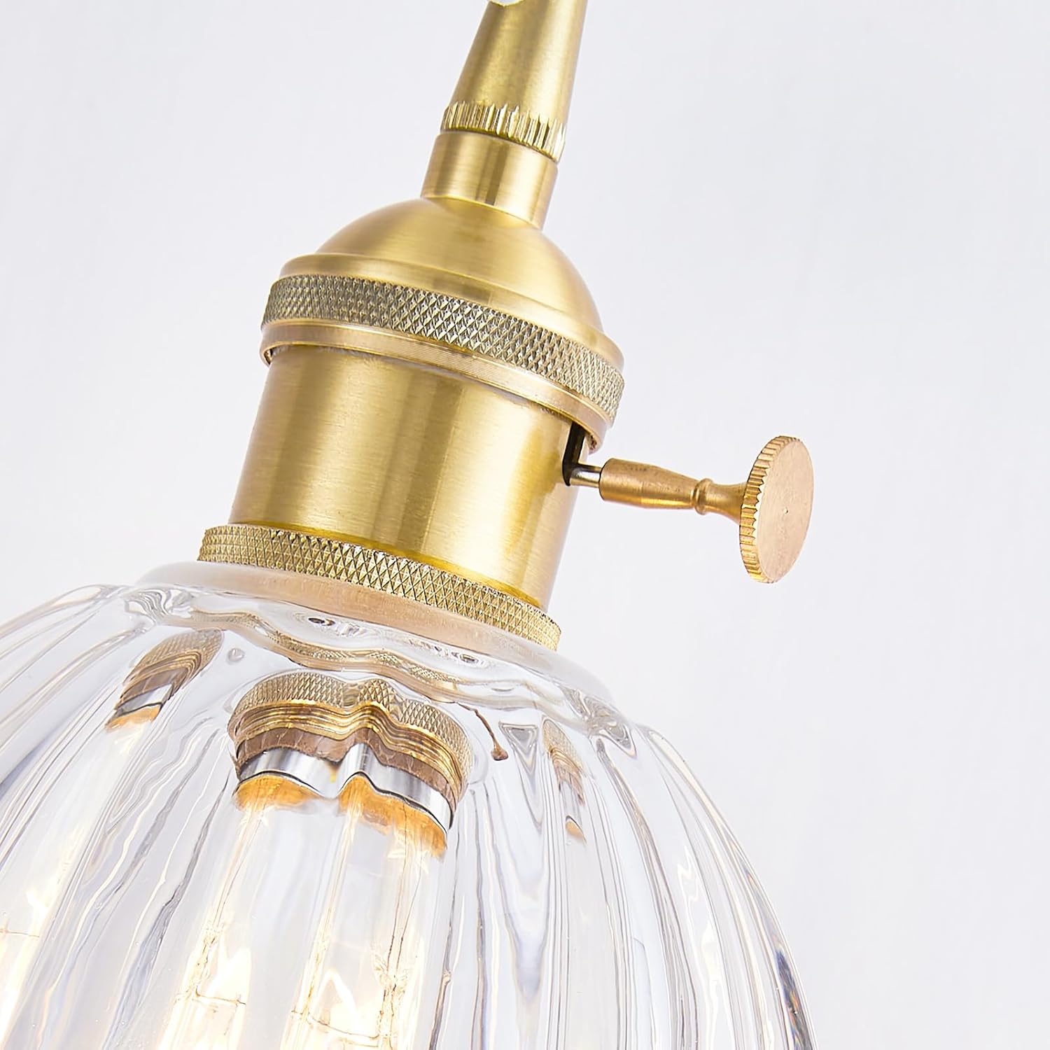 Retro Flower Glass Pendant Light