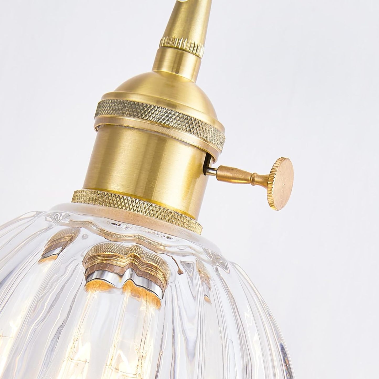 Retro Flower Glass Pendant Light