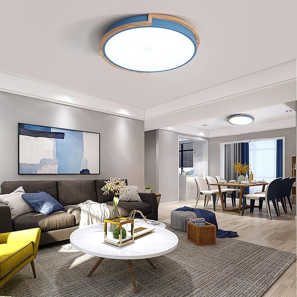 Nordic Wooden Bedroom LED Ceiling Light