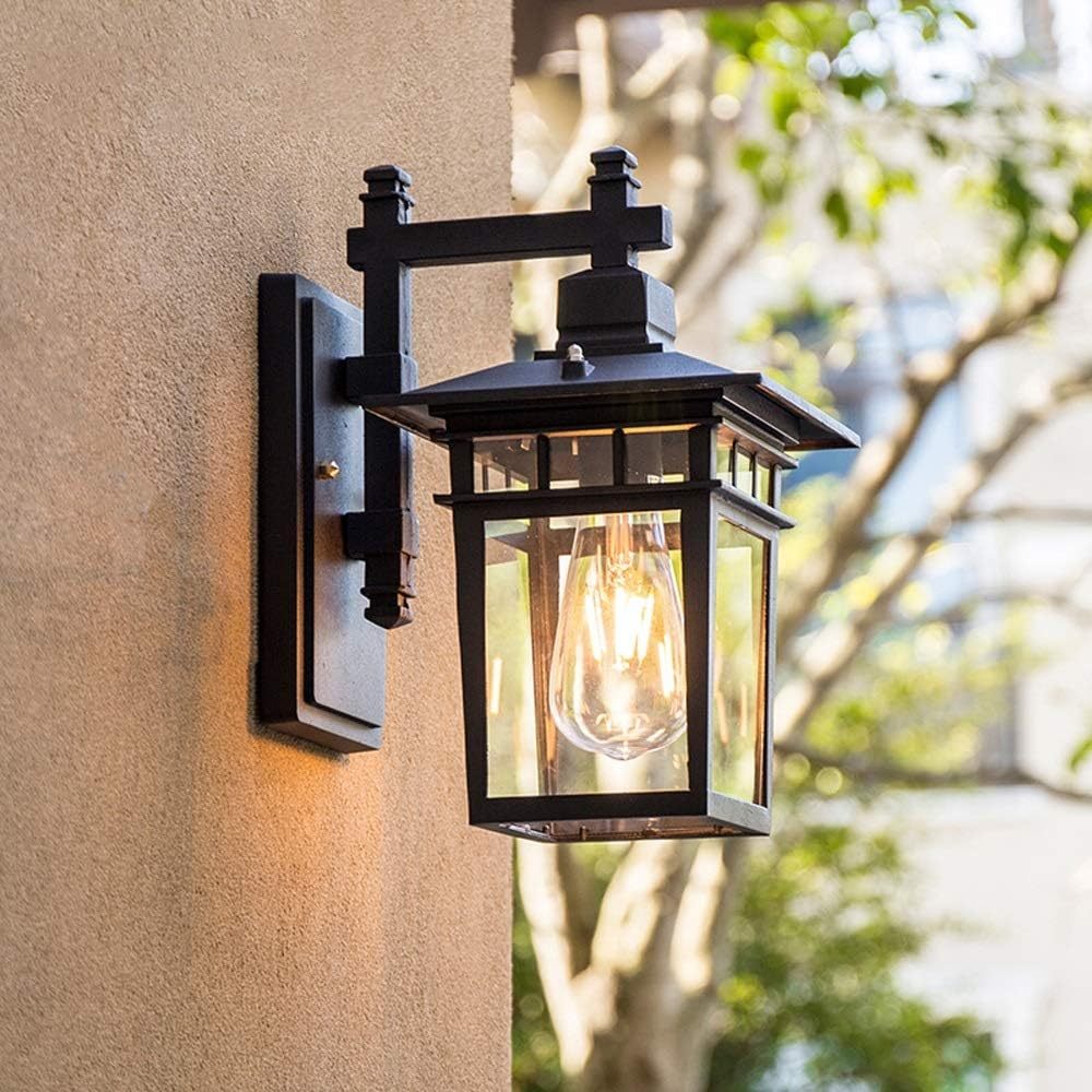 IP44 Waterproof Rustic Vintage Outdoor Lantern Wall Lights