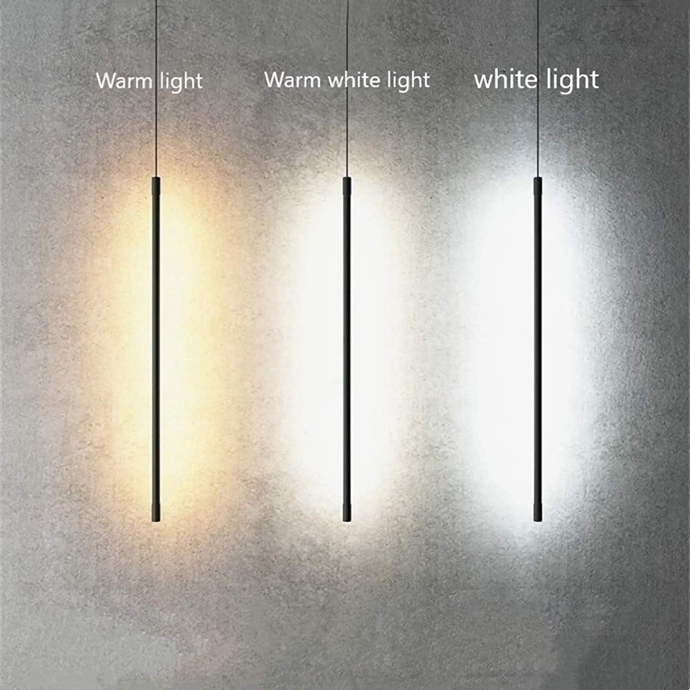 Minimalist Aluminum Long LED Pendant Light -Homdiy