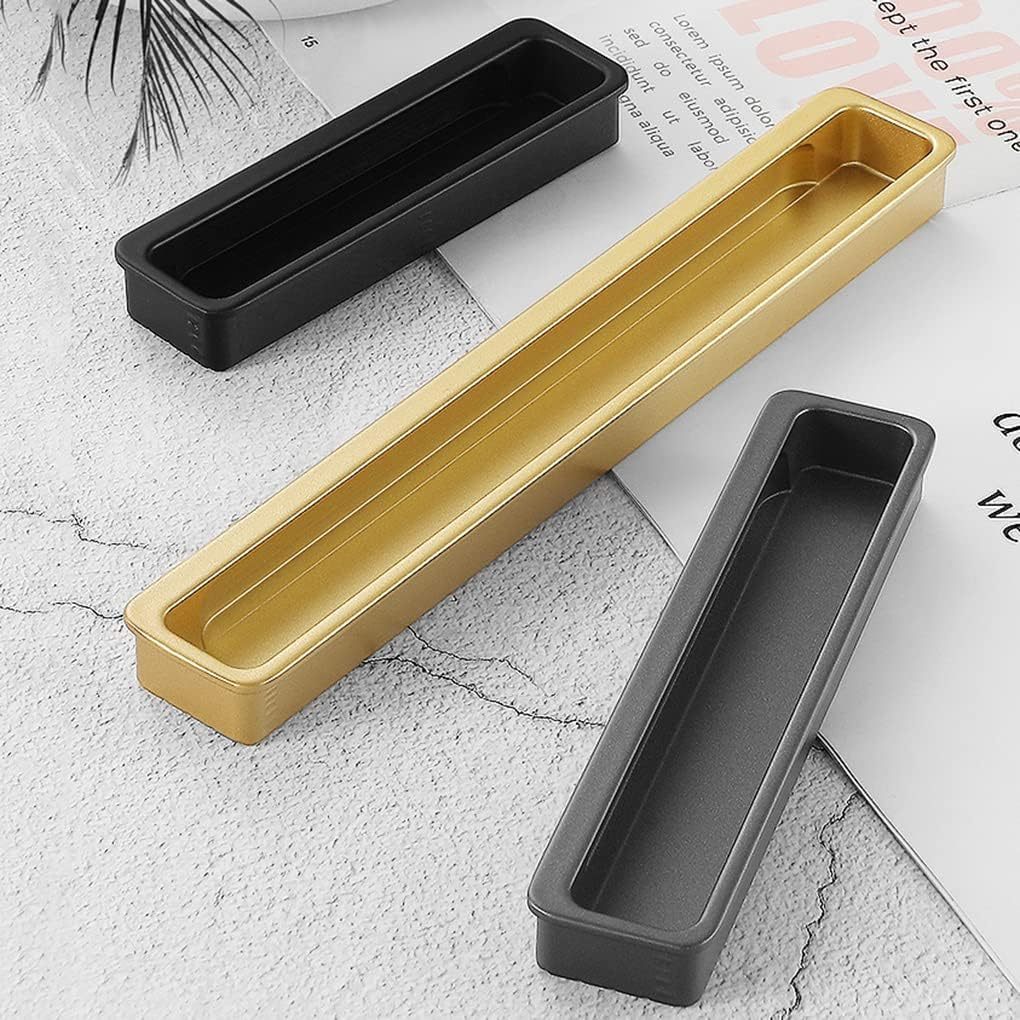 Modern Slotted Recessed Concealed Sliding Door Cabinet Handles