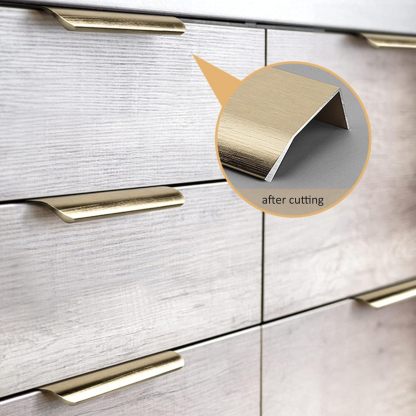 Modern Metal Invisible Cabinet Edge Pulls