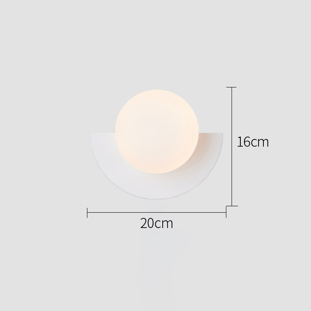 [Copy]Ball Glass Black Wall Lamp Bedside Wall Sconce