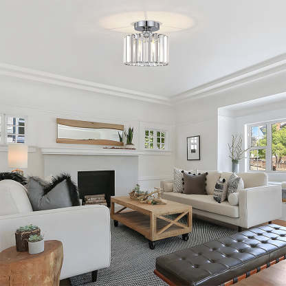 Elegant Modern Crystal Ceiling Lights for Bedroom Decor