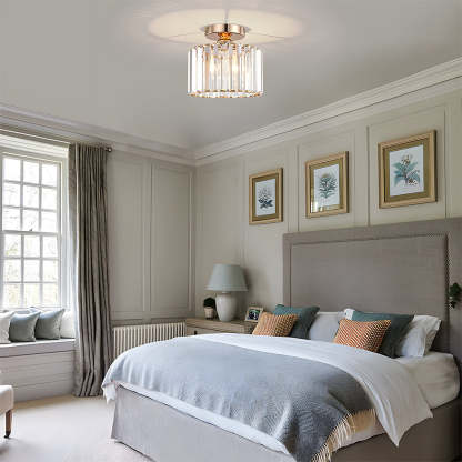 Elegant Modern Crystal Ceiling Lights for Bedroom Decor
