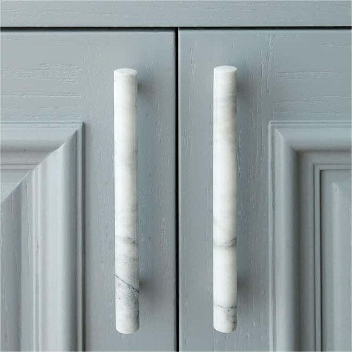 Modern Marble Brass Door Handle Wardrobe And Cabinet Pull -Homdiy