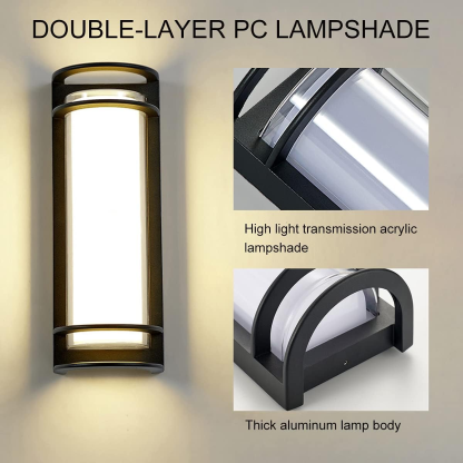 Modern Acrylic Round Led Outdoor Wall Lights IP68
