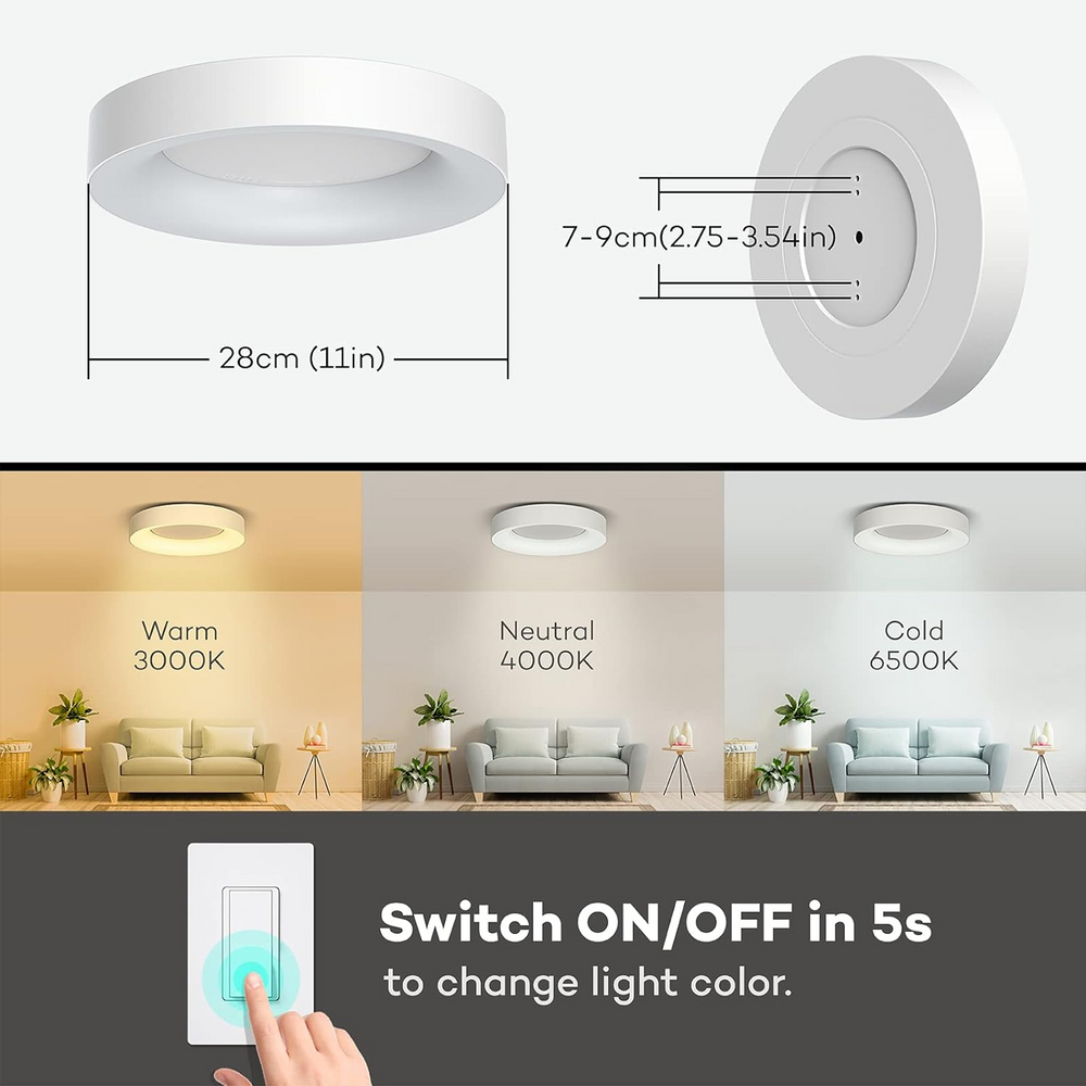 Simple Macaron Round Aisle Celing Lamp -Homdiy