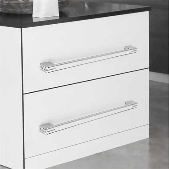 Modern Unique Black Chrome Kitchen Cabinet Handles