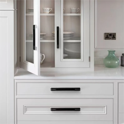 Modern Unique Black Chrome Kitchen Cabinet Handles