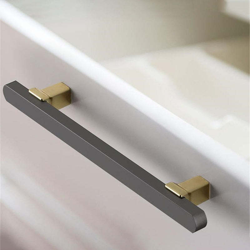 Polished Aluminium Alloy Gray Cabinet Handles -Homdiy