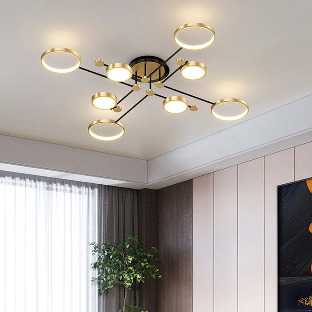 Modern Luxurious Metal LED Living Room Ceiling Light   SKU 未定