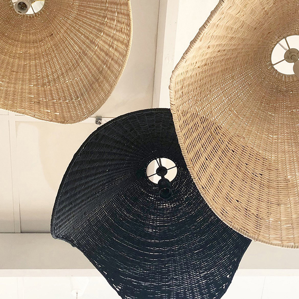 Boho Rattan Pendant Light For Kitchen Island -Homdiy