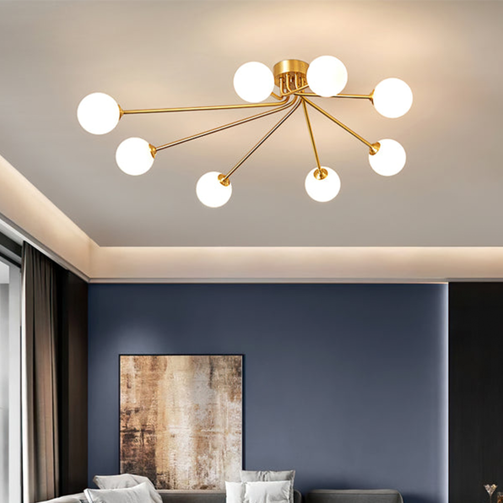 Luxury Personalized Creative Gold Metal Ceiling Lamp -Homdiy