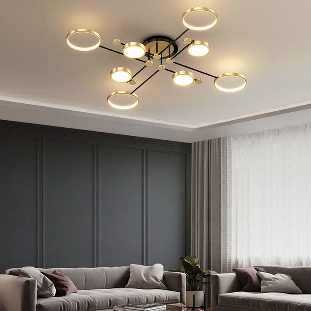 Modern Luxurious Metal LED Living Room Ceiling Light   SKU 未定