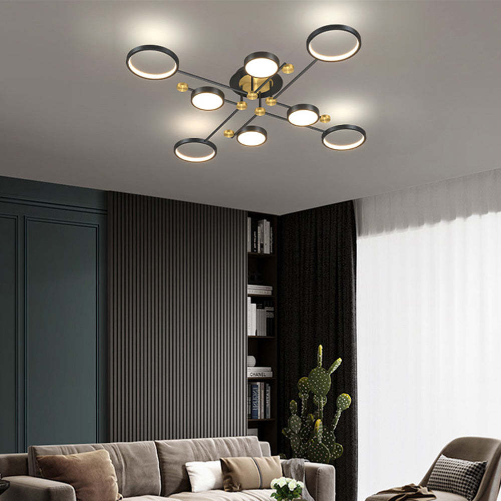 Modern Luxurious Metal LED Living Room Ceiling Light   SKU 未定