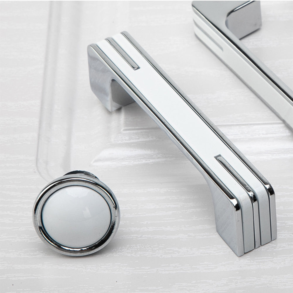 Modern Unique Black Chrome Kitchen Cabinet Handles