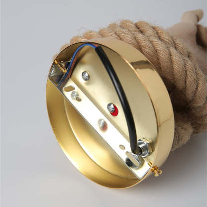 Retro Industrial Hemp Rope Wall Lamp Creative Hand Shape Wall Light -Homdiy