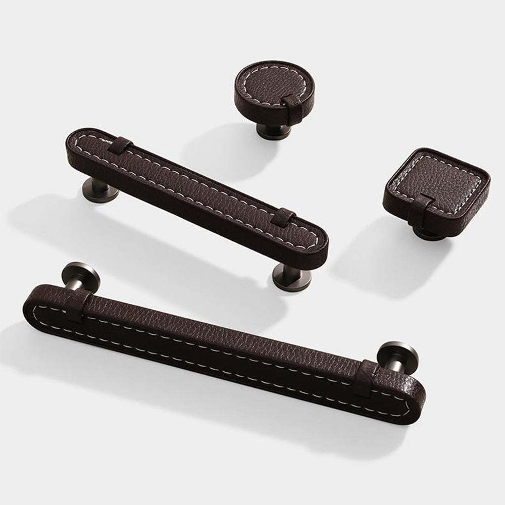 Modern Leather Kitchen Cabinet Handles -Homdiy
