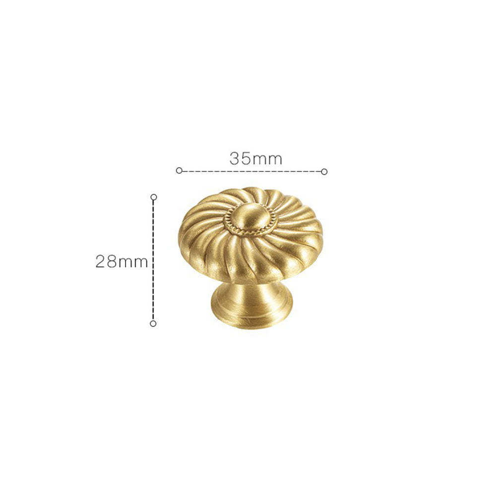 Elegant Brushed Brass Shell Dresser Handles -Homdiy