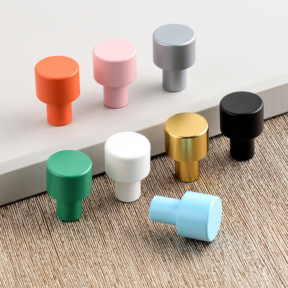 Colorful Modern Aluminum Alloy Wardrobe Handles for Kids Room