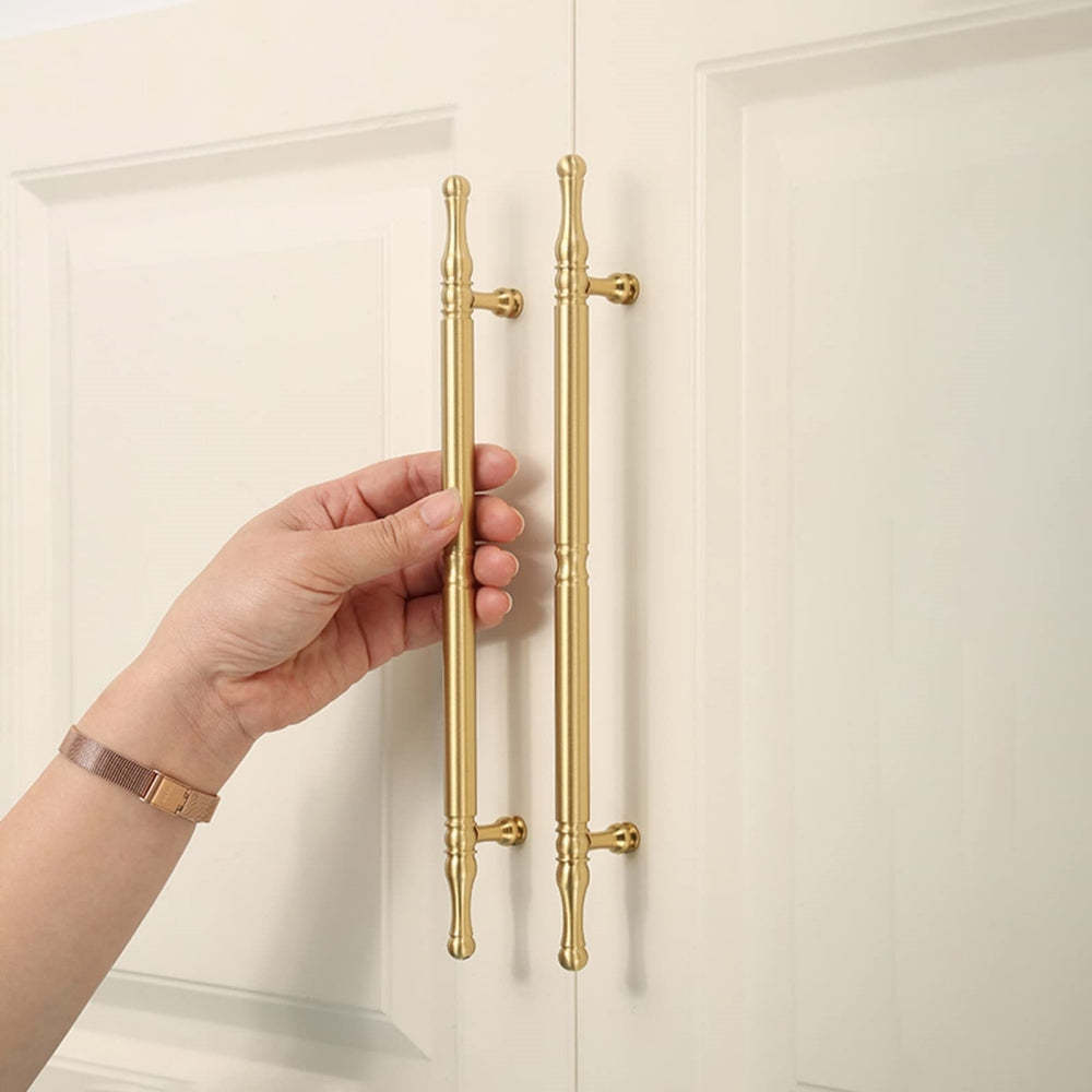 Antique Gold Door Handles Vintage Kitchen Cabinet Pulls -Homdiy