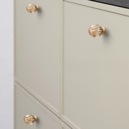 Champagne Bronze and Crystal Cupboard Knobs