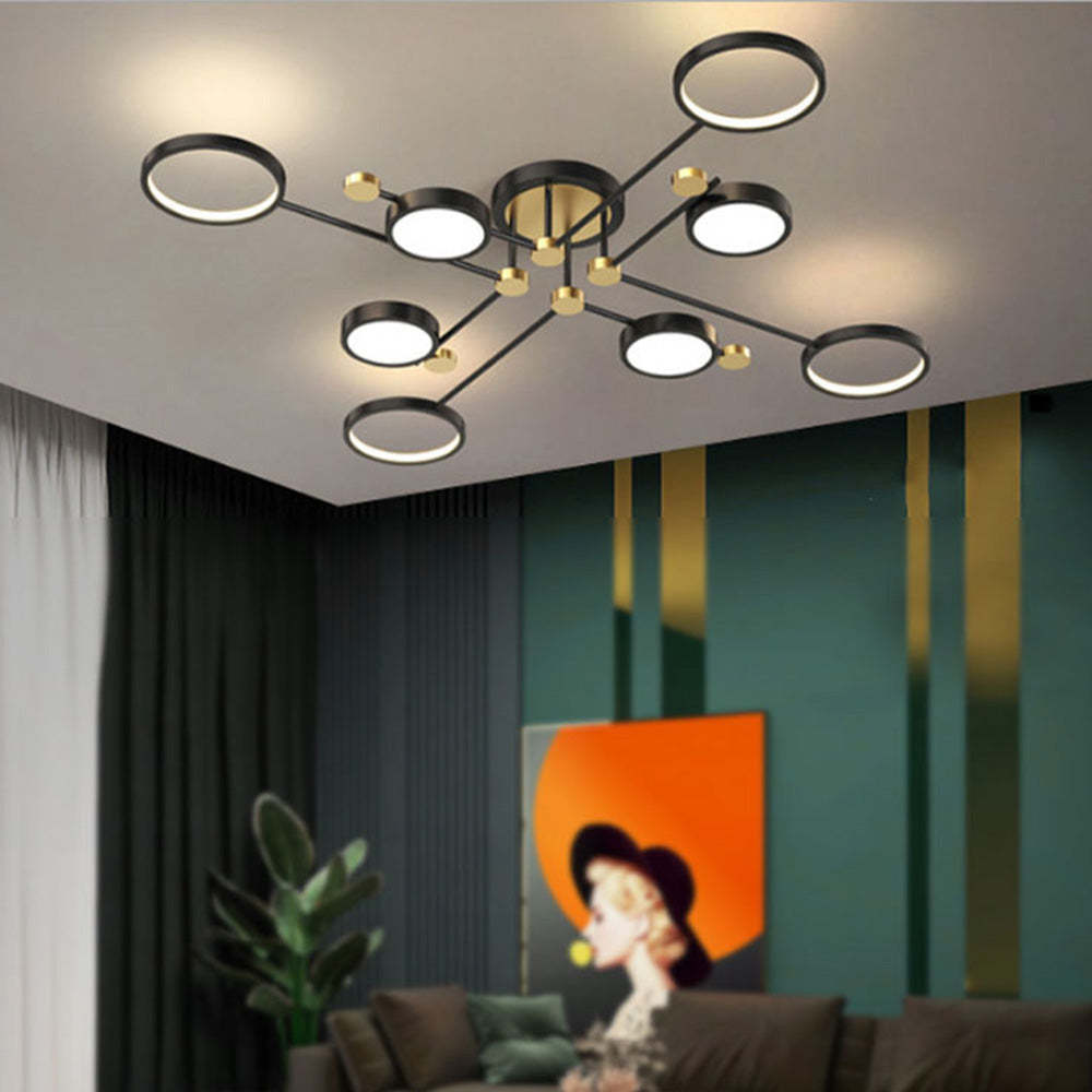 Modern Luxurious Metal LED Living Room Ceiling Light   SKU 未定