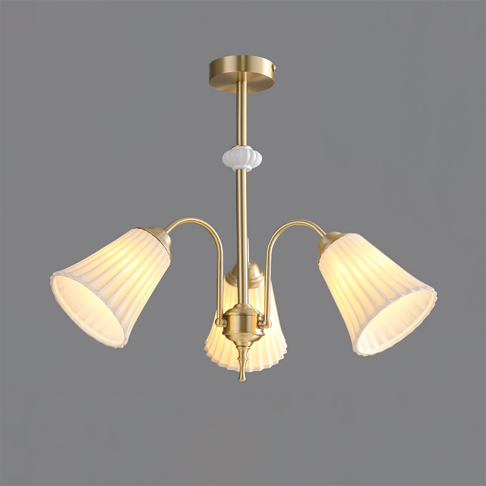 Medieval Ceramic Trumpet Chandelier -Homdiy