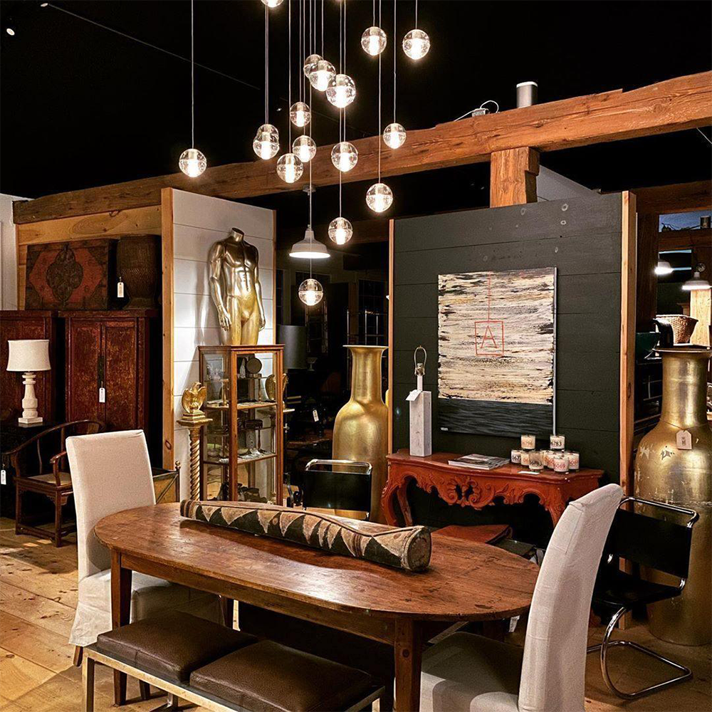 Round & Square Crystal Pendant Lamp Stairway Lamp -Homdiy