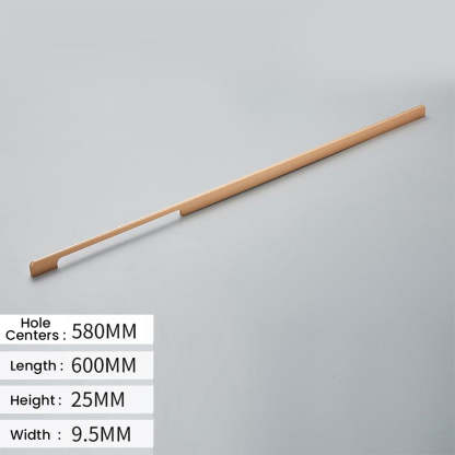 Solid Aluminum Alloy Modern Black Long Cabinet and Drawer Handles