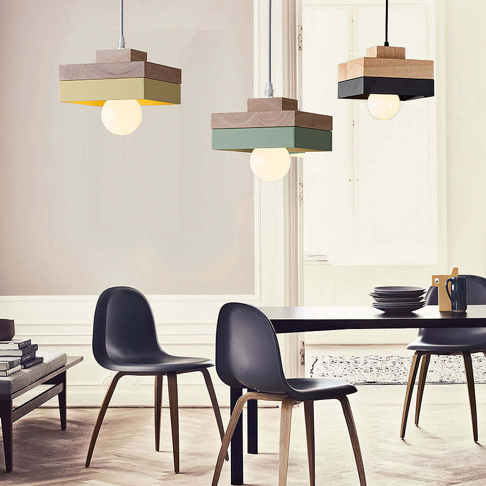 Medieval Solid Wood Pendant Hanging Light -Homdiy