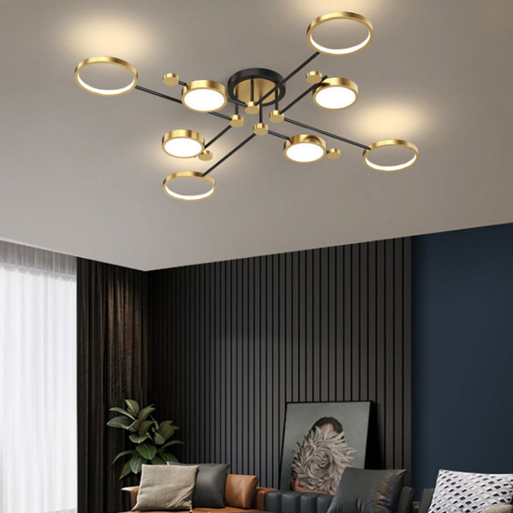 Modern Luxurious Metal LED Living Room Ceiling Light   SKU 未定