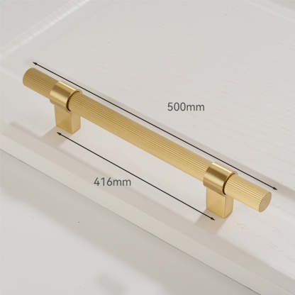 Solid Brass Gold Knurled Hardware Kitchen Cabinet Pulls